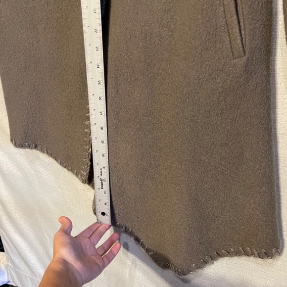 Asymmetrical Boiled-Wool Coat - Picture 14 of 14